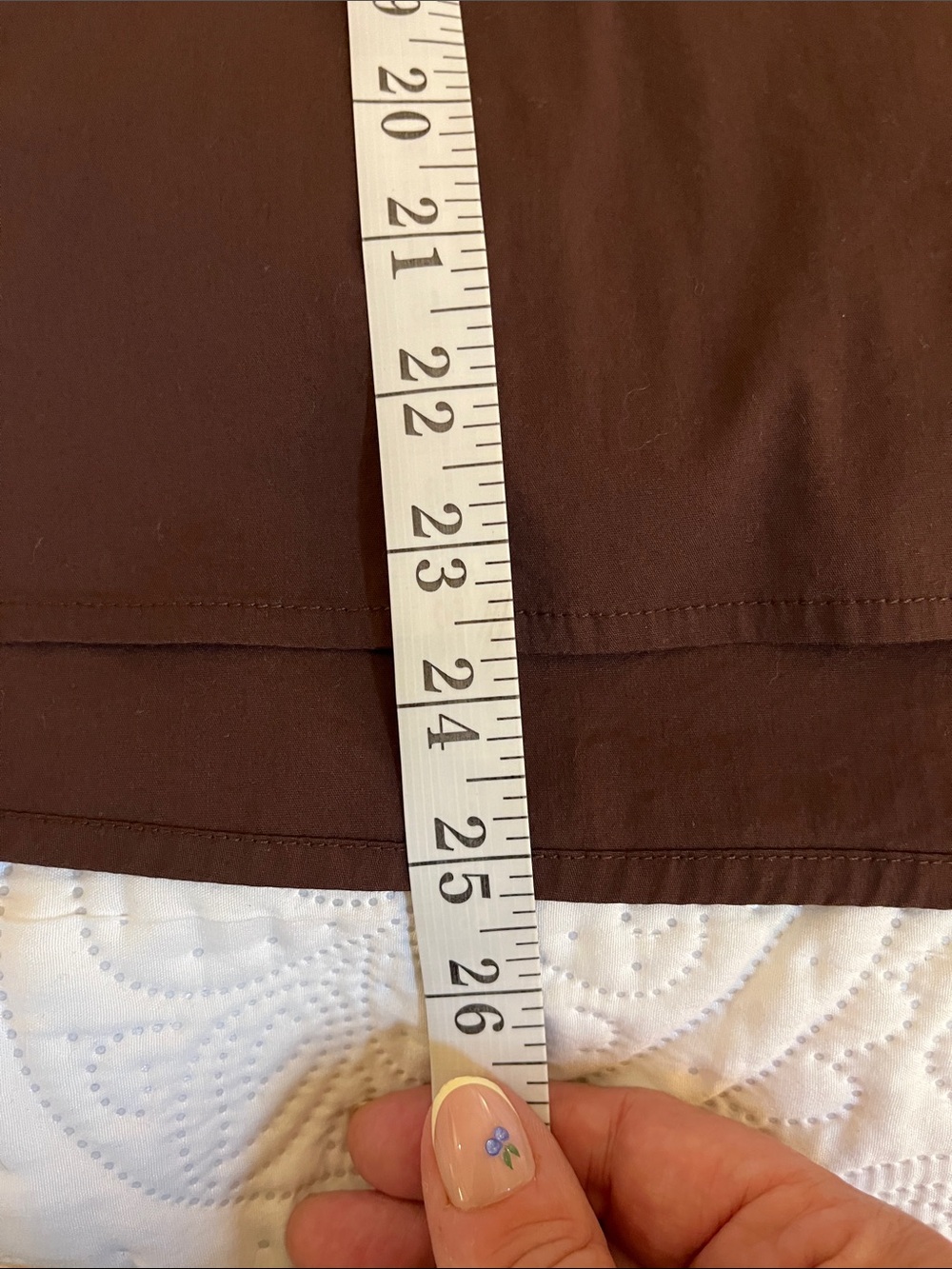 entro Brown Collarless Short-Sleeve Button-Down Shirt L - Picture 7 of 9
